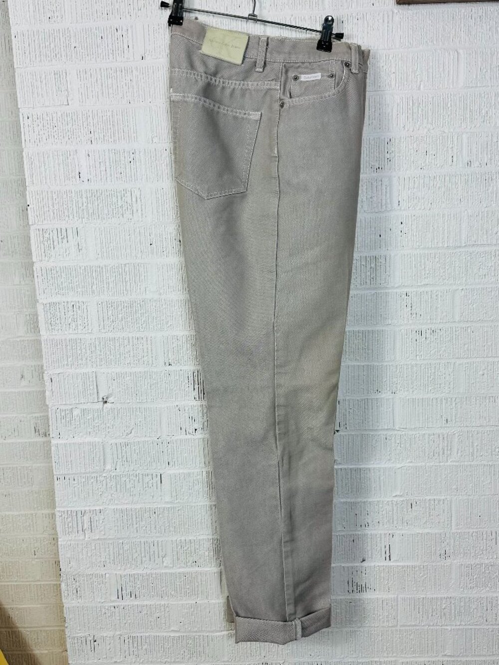 Vintage Calvin Klein Jeans Womens 8 (28x31.5) High Rise Straight Mom Metal 90s